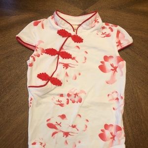 Chinese-style blouse babysuit